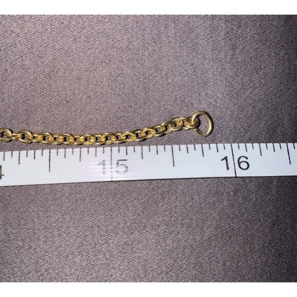 -NECKLACE & EARRING SET VTG Avon 80s Gold Tone Tiger Eye Fish Hook - Picture 3 of 16